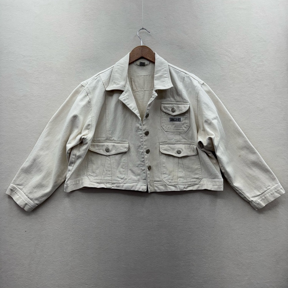 Vintage Tangier Women’s Medium Cropped Denim Jacket